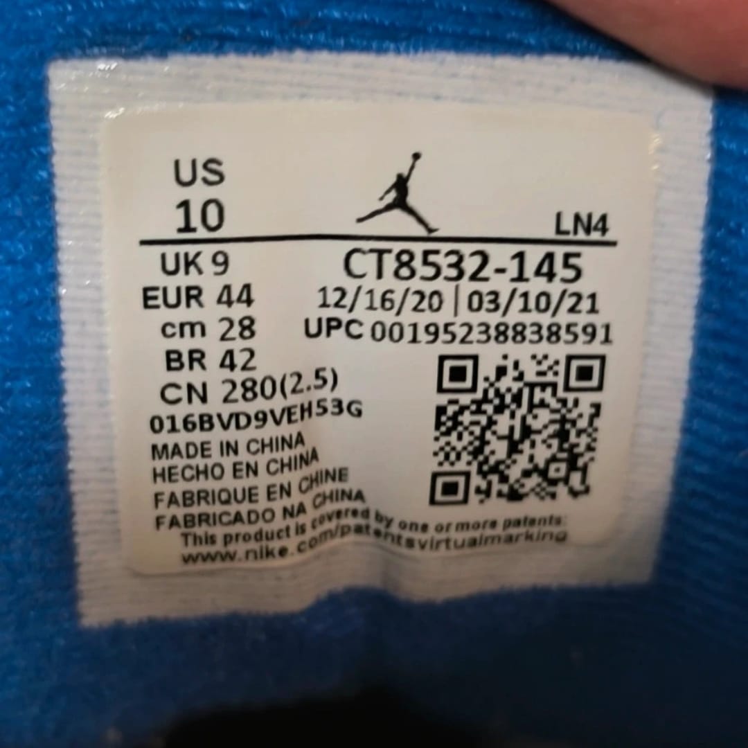 Air Jordan 3 Racer Blue – Taille 44