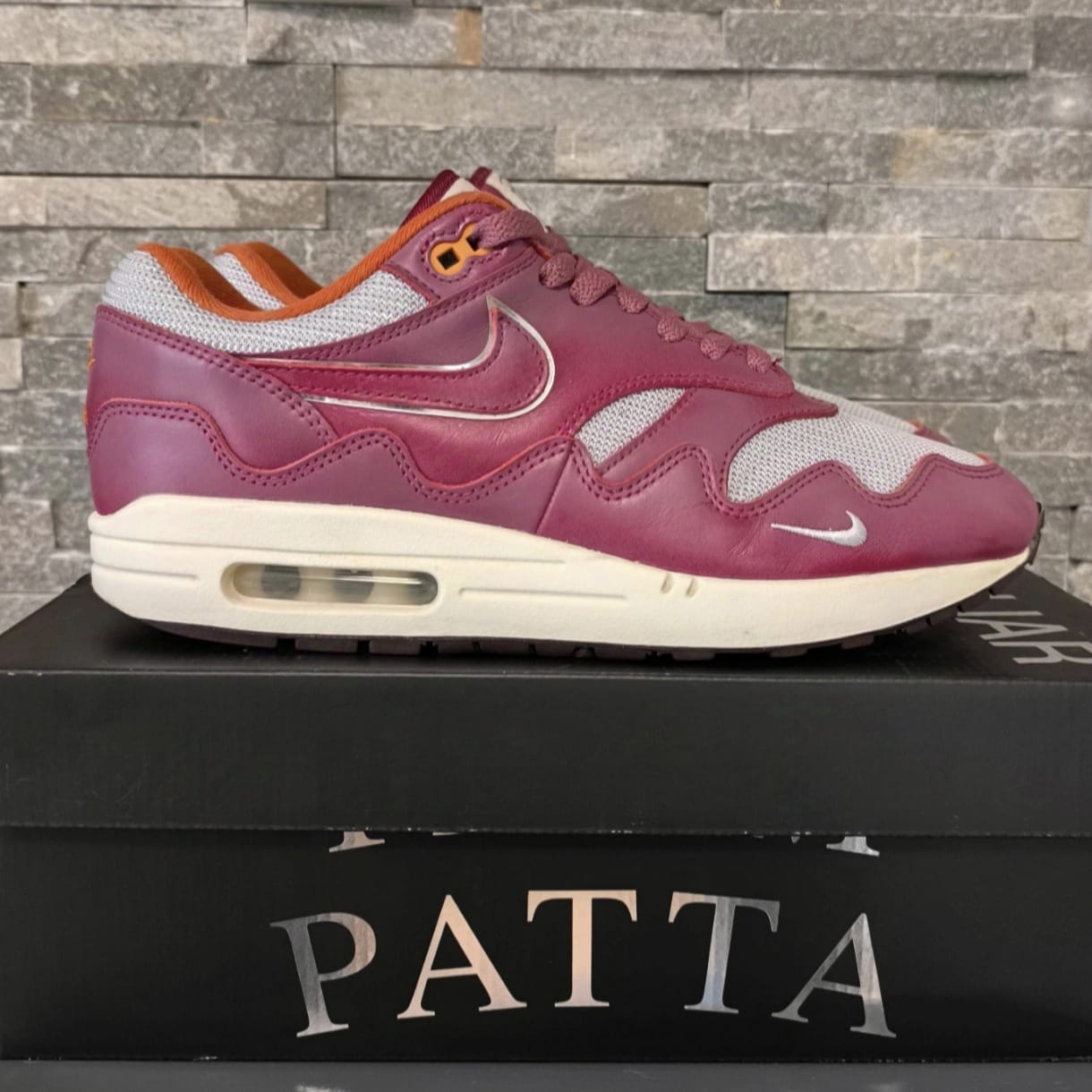 Nike Air Max 1 x Patta "Rush Maroon" – Taille 42,5