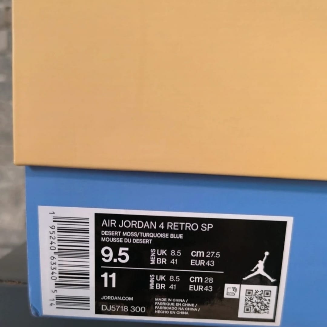 Air Jordan 4 x Union "Desert Moss" – Taille 43