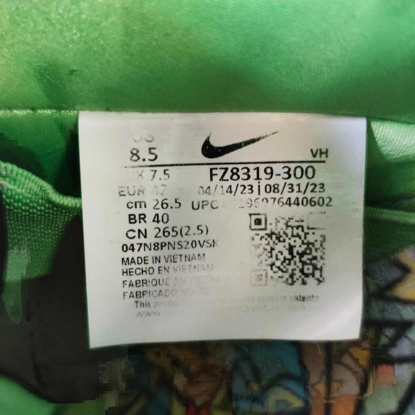 Nike Dunk Low SB Super Nana Powerpuff Girls "Buttercup" – Taille 42