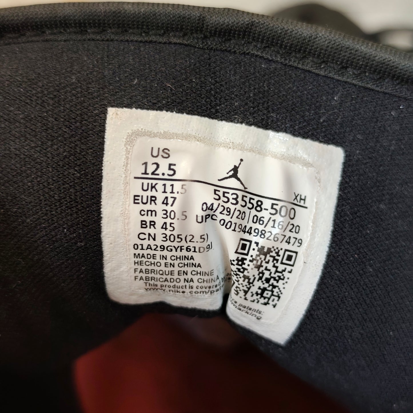 Air Jordan 1 Low Court Purple White - Taille 47