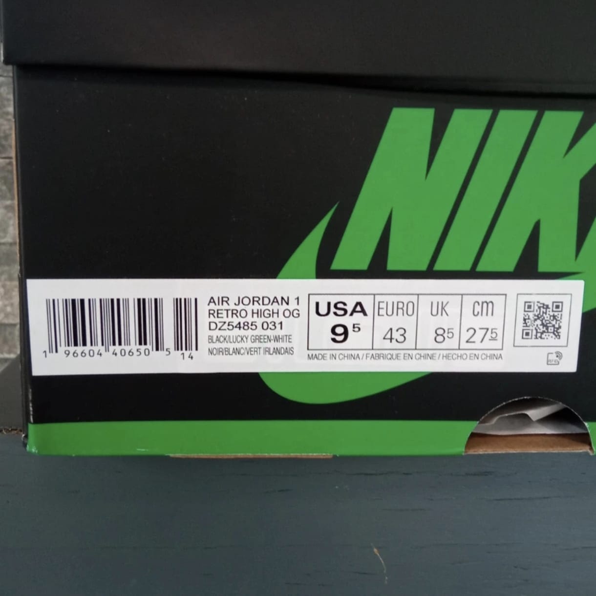 Air Jordan 1 High Lucky Green – Taille 43