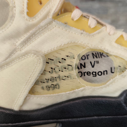 Air Jordan 5 x Off White "Sail" – Taille 45