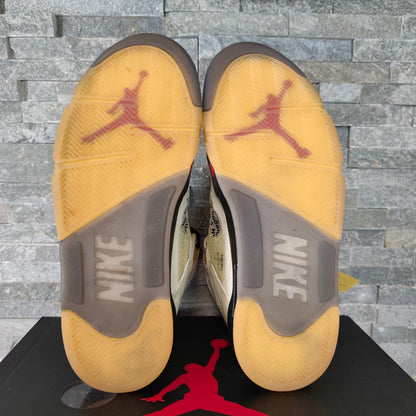 Air Jordan 5 x Off White "Sail" – Taille 45