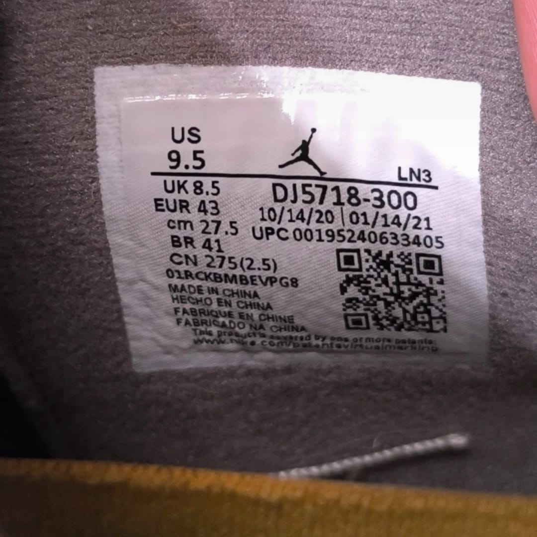 Air Jordan 4 x Union "Desert Moss" – Taille 43
