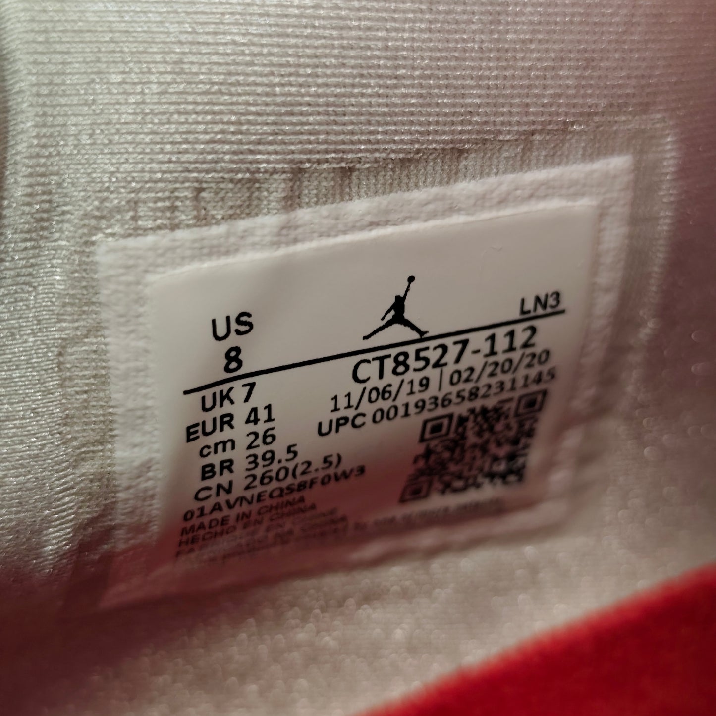 Air Jordan 4 Metallic Red – Taille 41