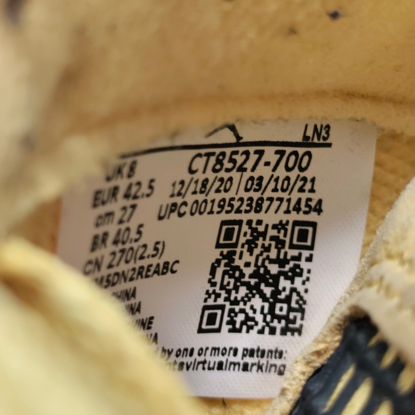 Air Jordan 4 Yellow Lightning – Taille 42,5