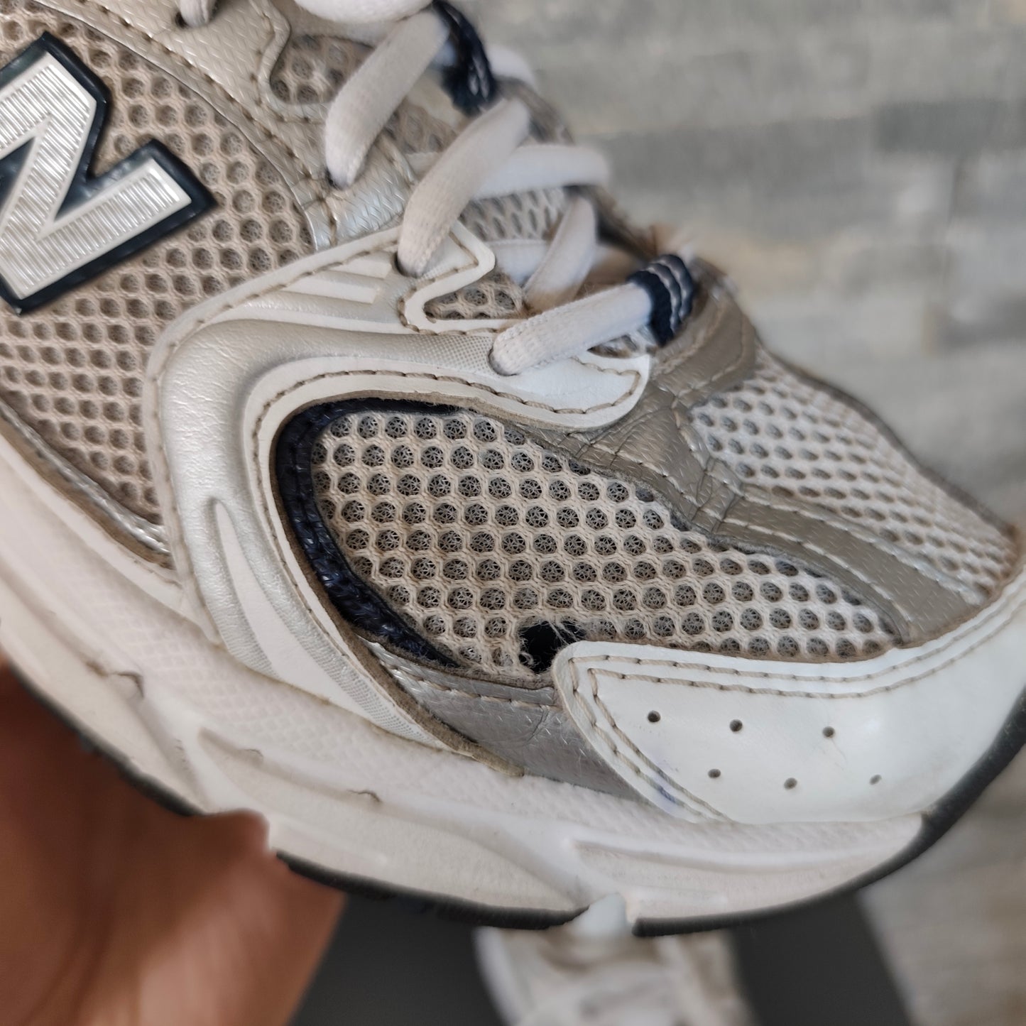 New Balance 530 White/Silver/Navy - Taille 37