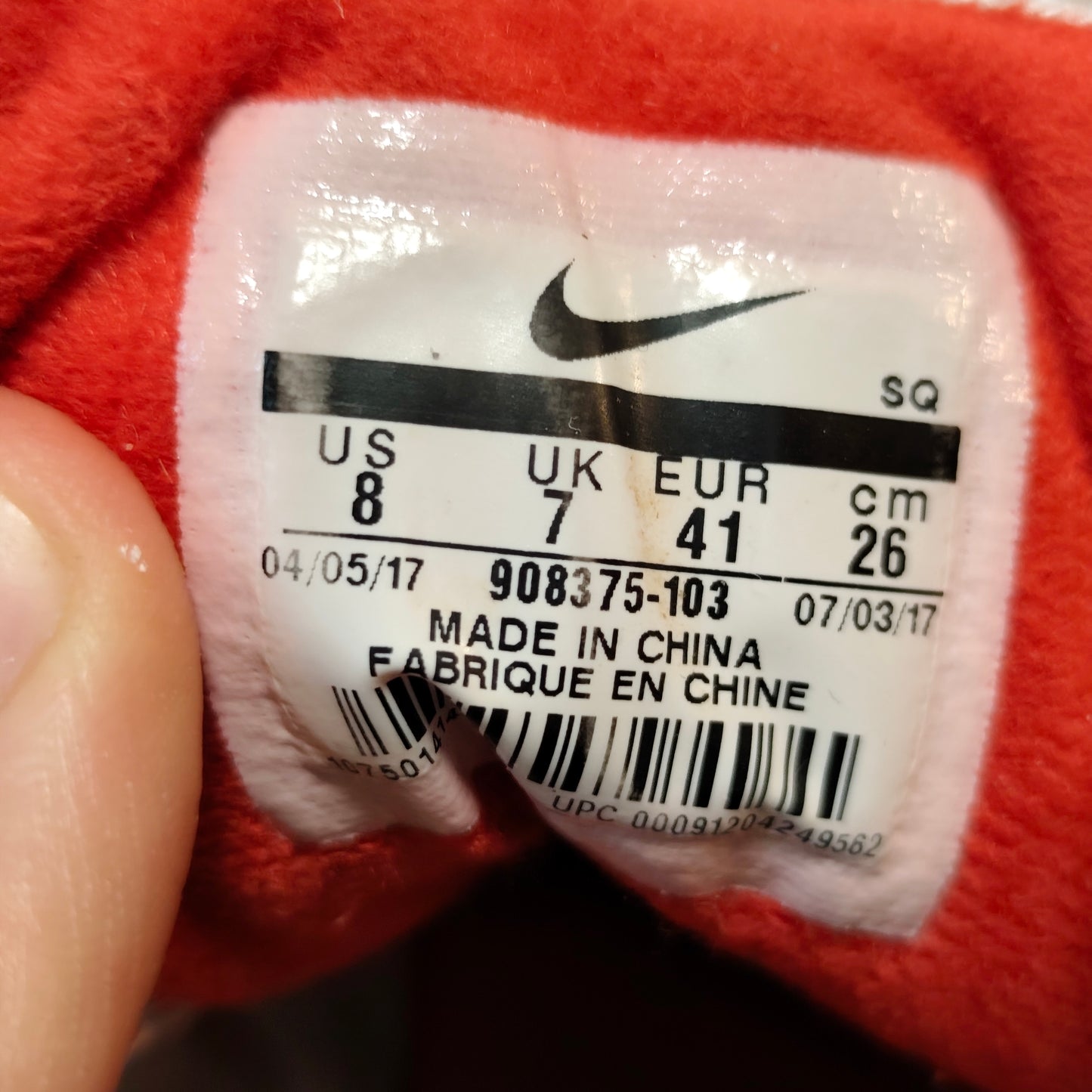 Nike Air Max 1 OG Anniversaire Red – Taille 41