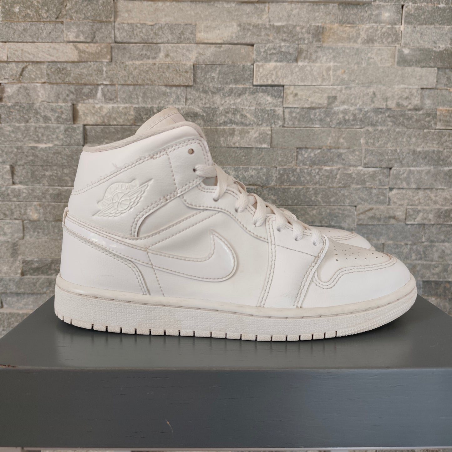 Air Jordan 1 Mid Triple White - Taille 40