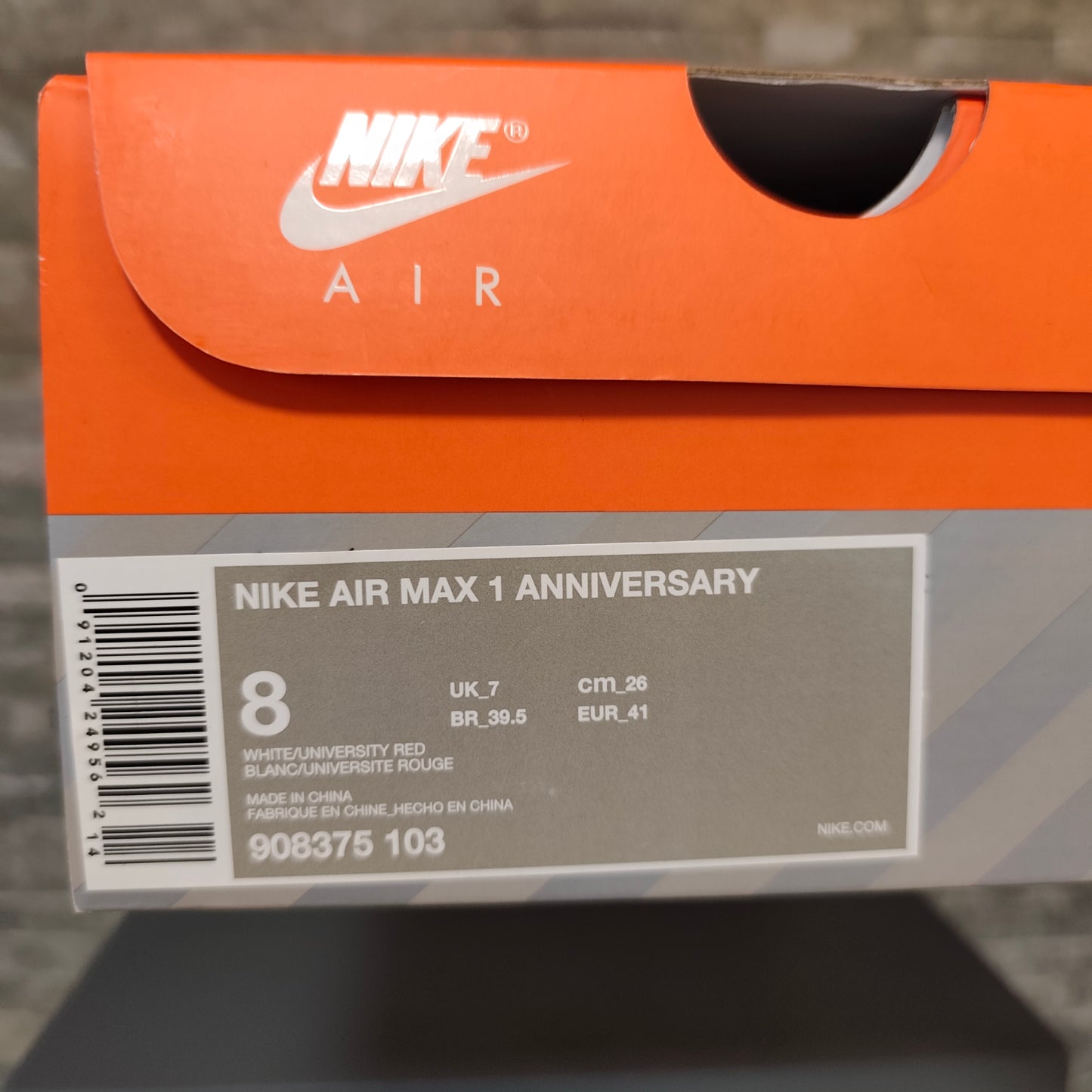 Nike Air Max 1 OG Anniversaire Red – Taille 41