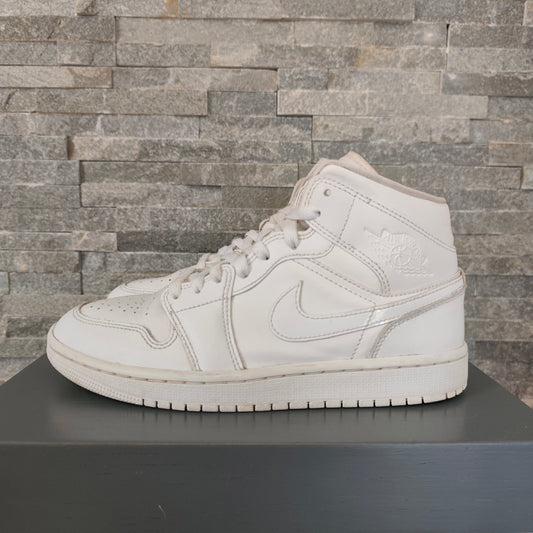 Air Jordan 1 Mid Triple White - Taille 40