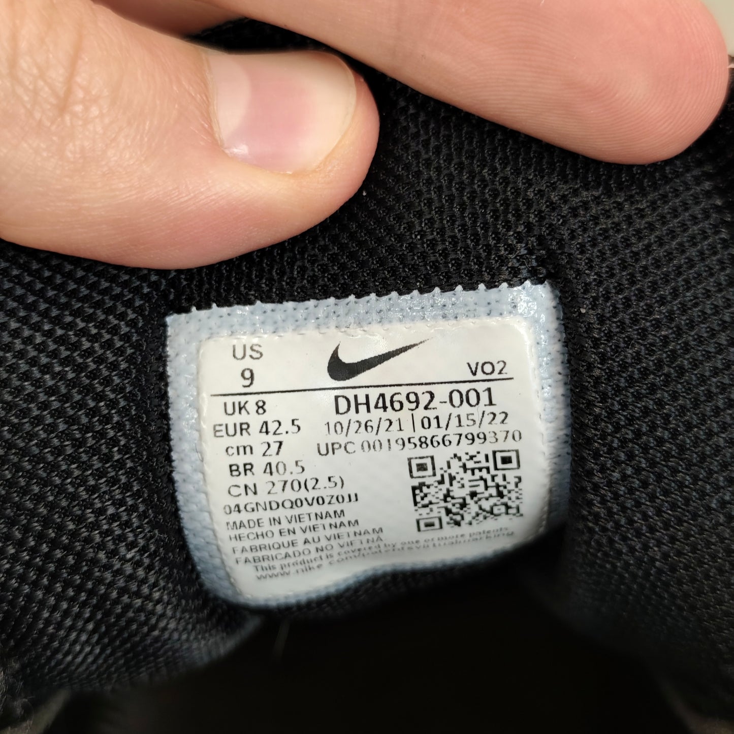 Nike Hot Step Terra x Nocta Black – Taille 42,5