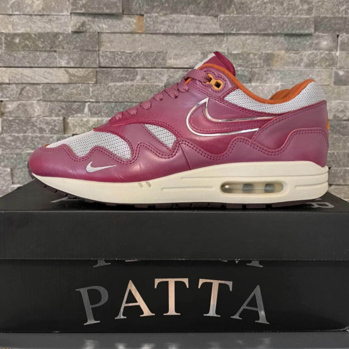 Nike Air Max 1 x Patta "Rush Maroon" – Taille 42,5