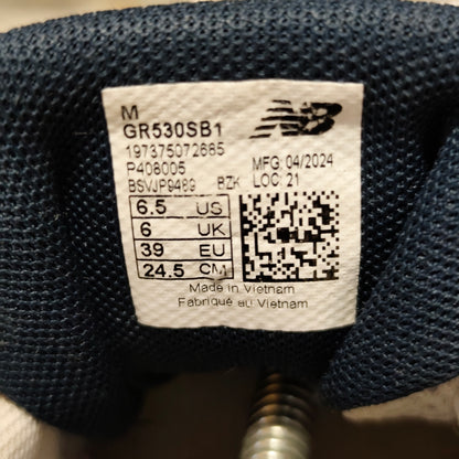 New Balance 530 White Silver Navy "Fluffy Laces" – Taille 39