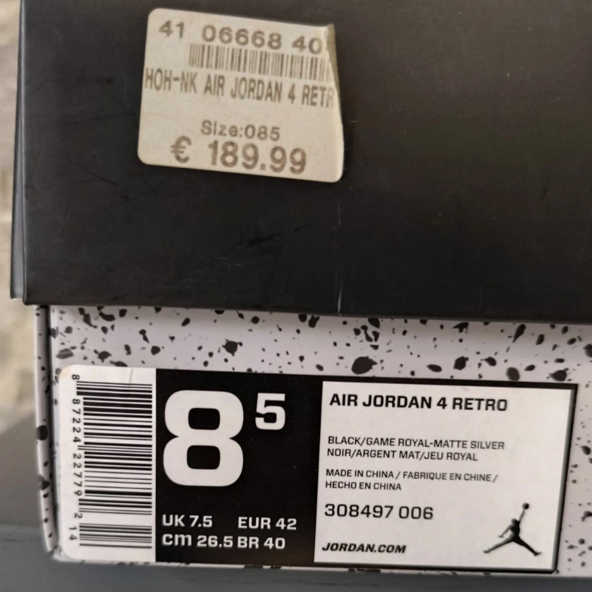 Air Jordan 4 Motorsport Alternate – Taille 42