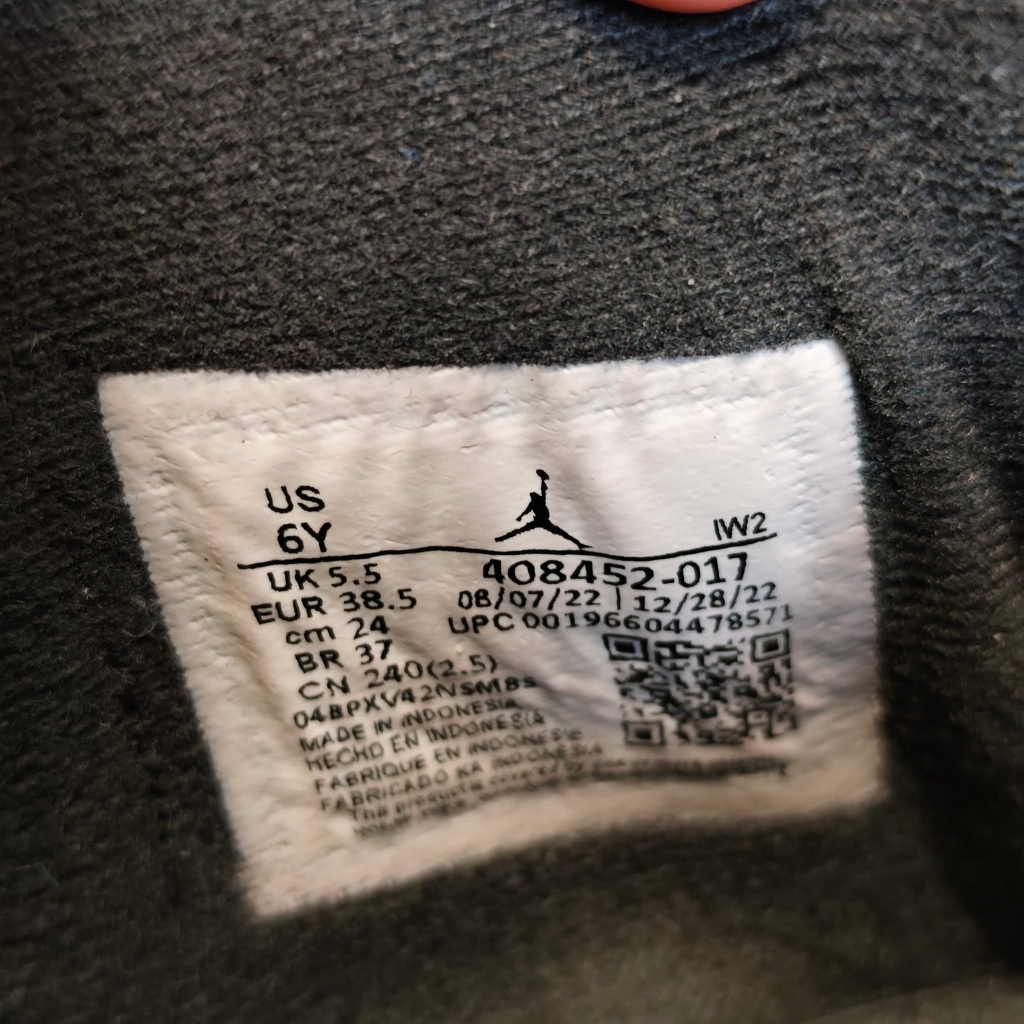 Air Jordan 4 Thunder Yellow GS - Taille 38