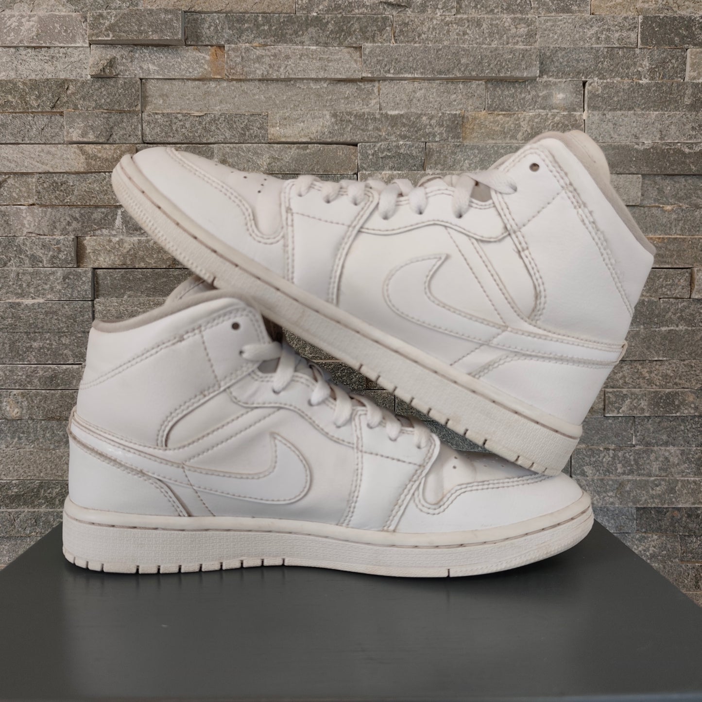 Air Jordan 1 Mid Triple White - Taille 40