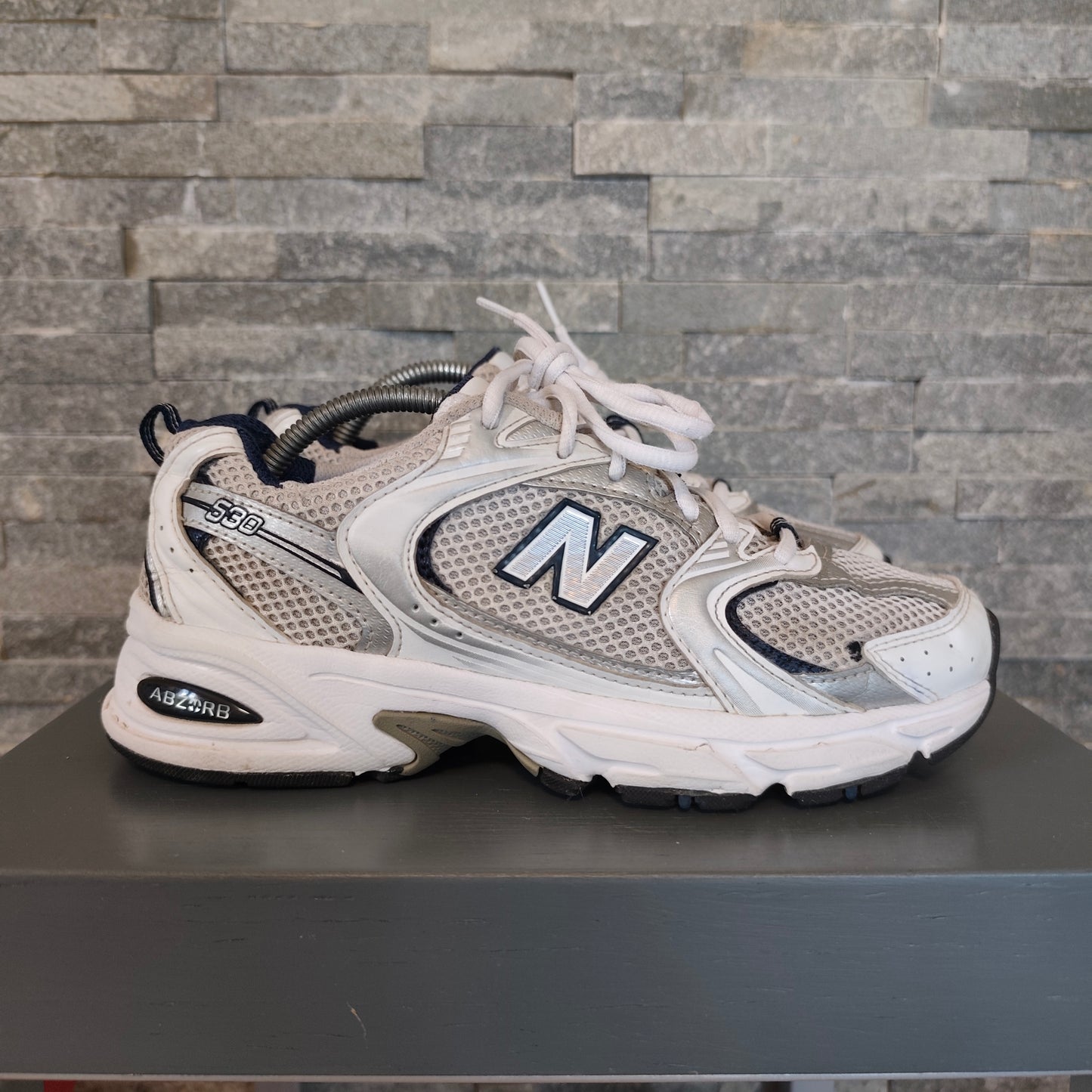 New Balance 530 White/Silver/Navy - Taille 37